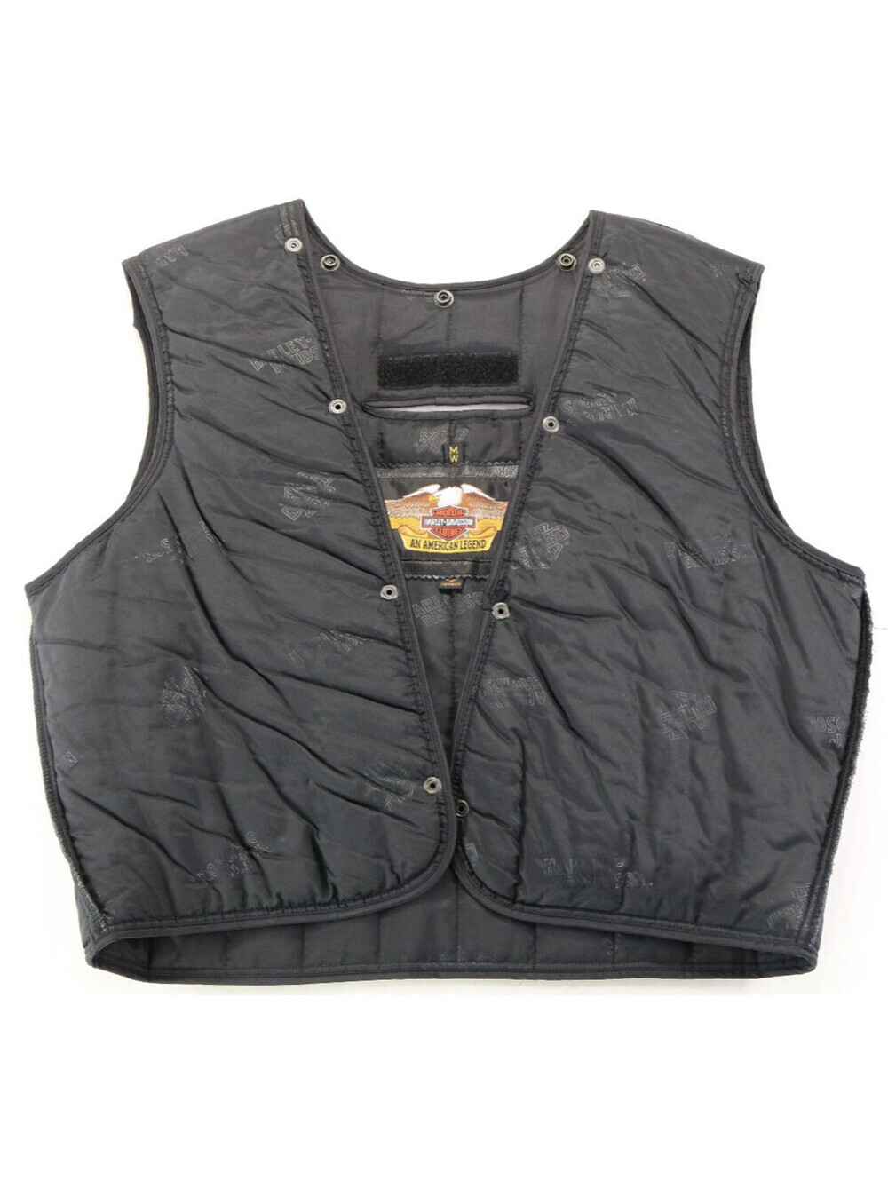 harley davidson liner vest jacket M medium snap in out insulated removable bar